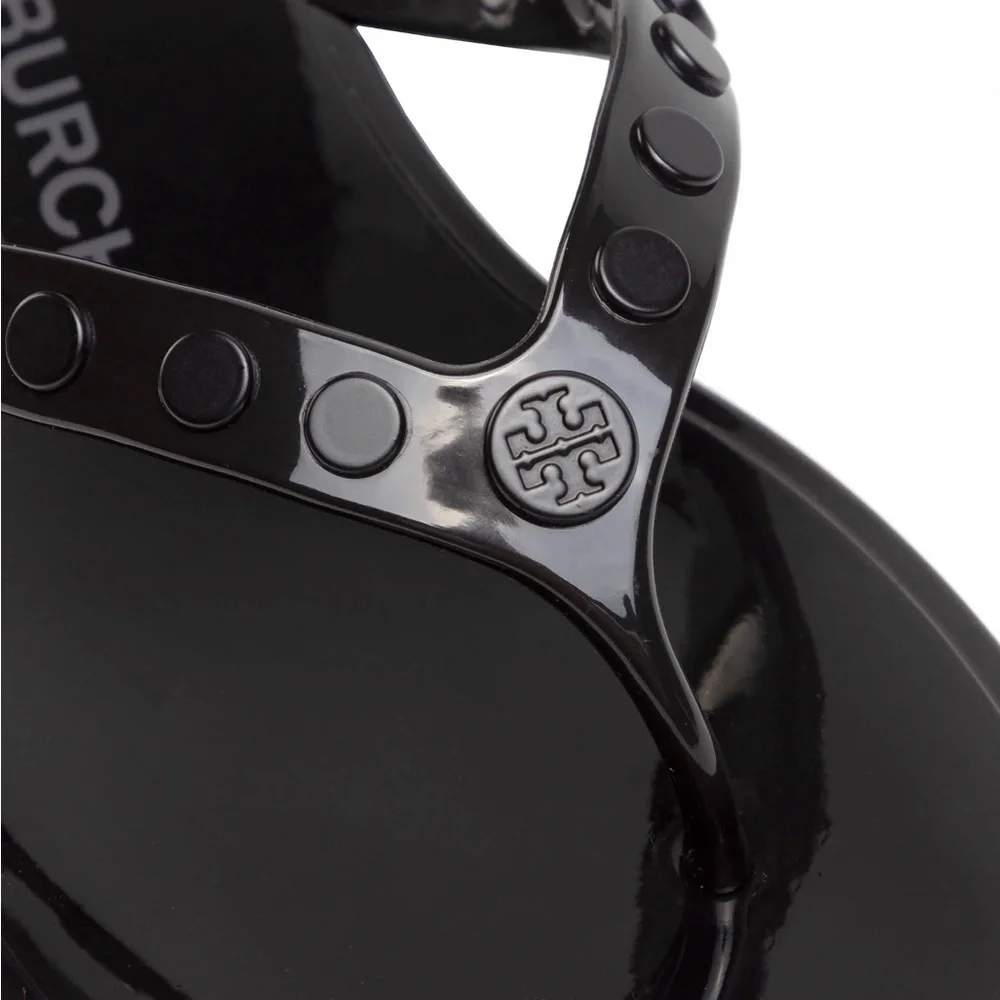 Tory Burch Studded Jelly Flip Flops